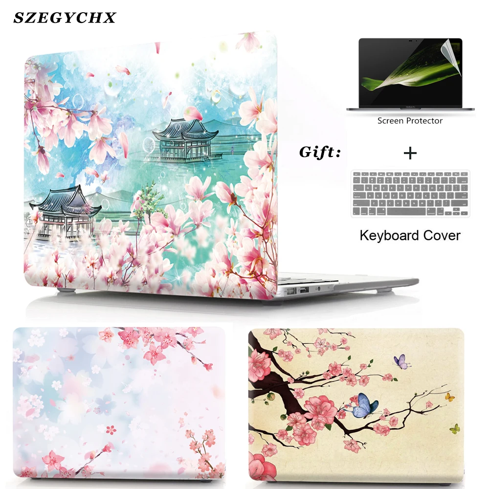 Чехол для ноутбука Macbook New Air 13 A1932 2018 A1466 Pro Retina 11 12 15 3 Новый A2159 жесткий чехол с