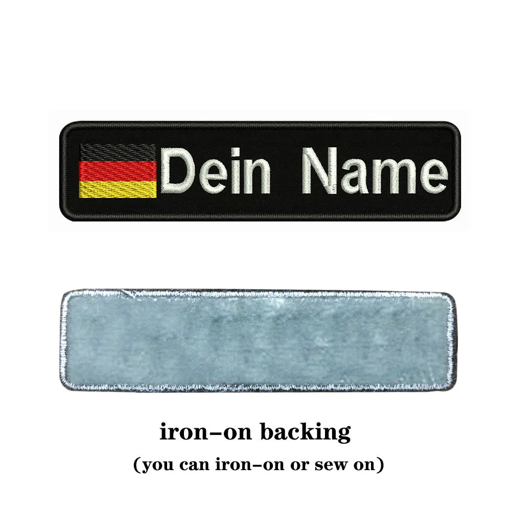 Пособия по немецкому языку флаг y 10X2.5cm вышивка пользовательское имя заплатка с