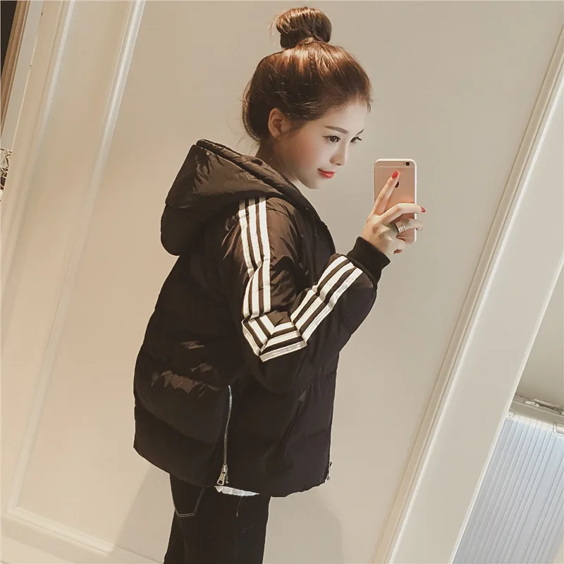 

woman Down jacket short bread coat cotton jacket loose thick cotton coat coat