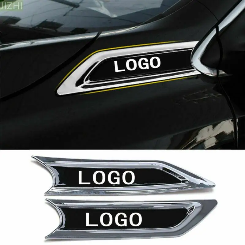 

2 Pack ABS Chrome Color Body Side Hood Emblem Trim 3M Tape Adhensive Replacement For Honda CRV CR-V 2017- 2018