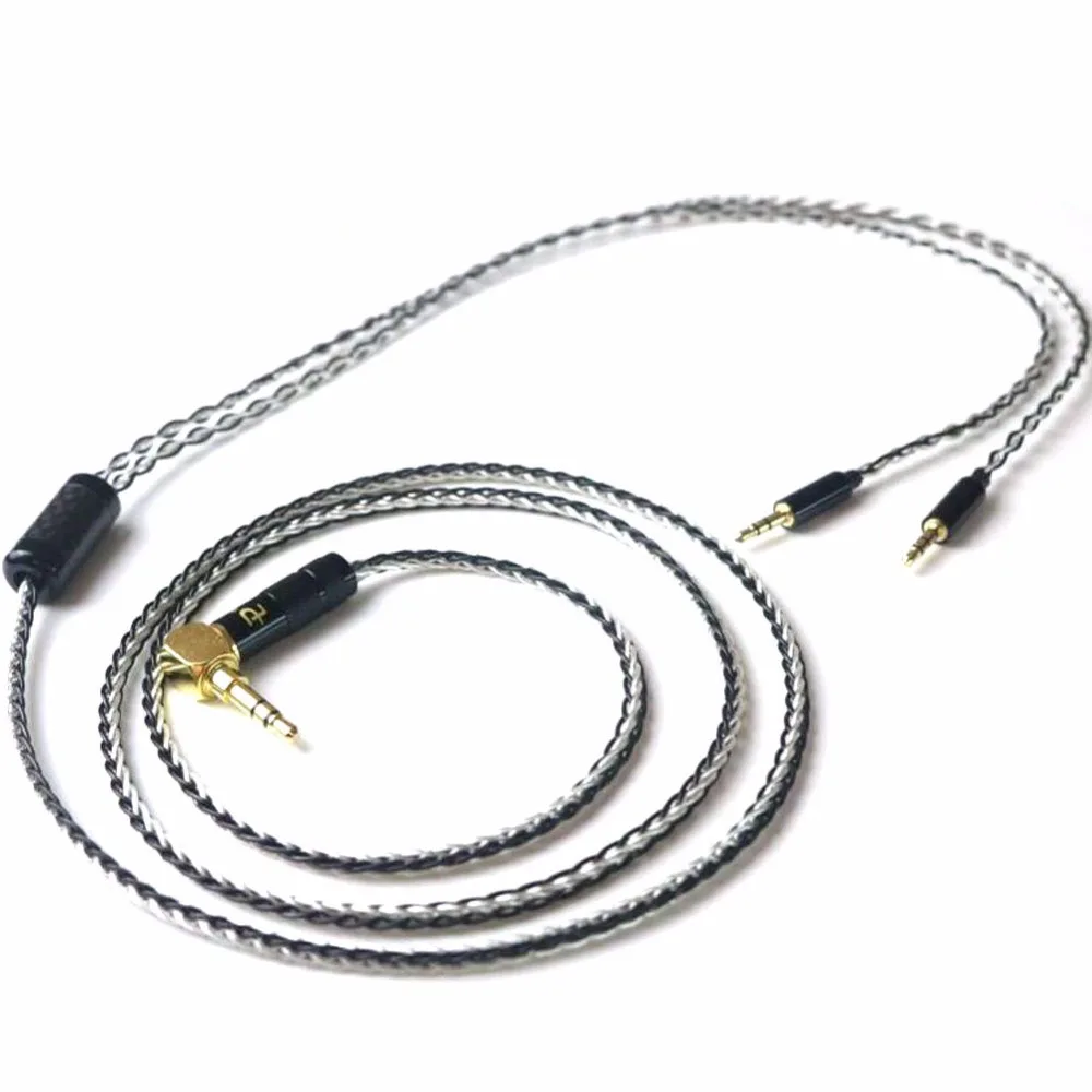 

Audiocrast 3.5/2.5/4.4mm Balanced Silver Plated Upgrade Cable for HE400i HE1000 HE6 HE500 he560 EDX V2 Headphones