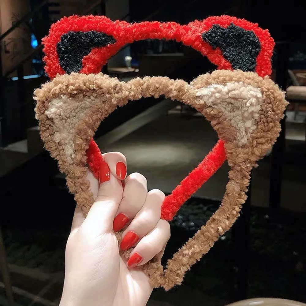 Женская плюшевая повязка на голову с кошачьими ушками | Детская одежда и обувь