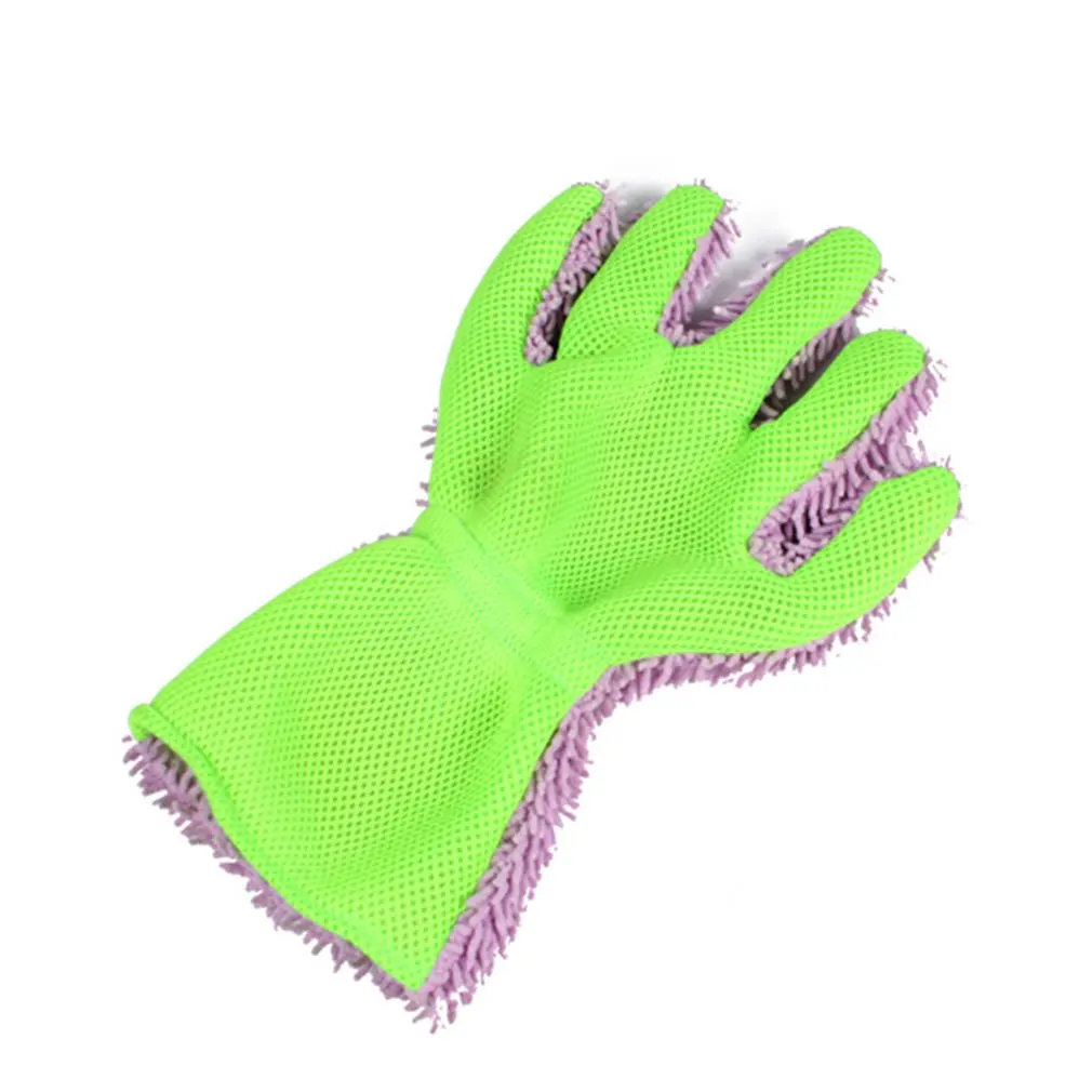 Моющие средства для автомобиля чистящие синель + сэндвич ткань реверсивные