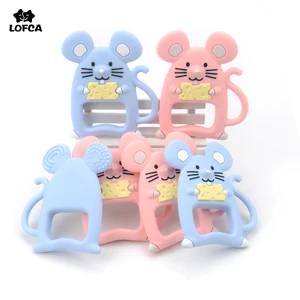 1 шт., Силиконовые Прорезыватели для зубов в виде мыши