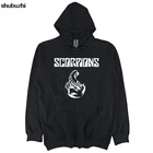 Бесплатная доставка толстовка с изображением скорпионов жесткий рок мужской черный хлопковый пуловер мужские толстовки Весенняя Толстовка европейский размер