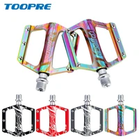 toopre bicycle pedal mountain bike folding bike aluminum alloy pedal bearing non slip pedal duclosed peilin colorful pedal part