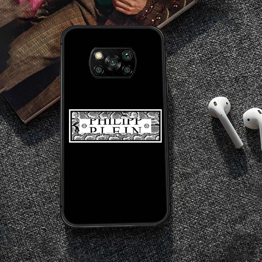 

luxury Brand qp Philipp Phone case Cover Hull For Xiaomi Mi A2 A3 8 9 9T Note 10 Se Lite Pro black Cover Luxury Coque Fashion