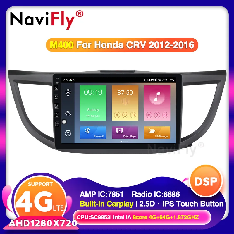 4G LTE + 64G Android 10 автомобильное радио мультимедийный плеер для Honda CRV CR V 4 2006 2015 GPS
