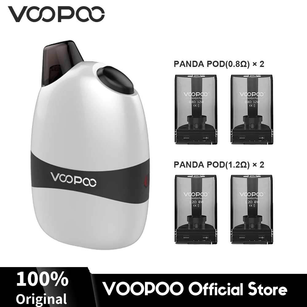 Оригинальный комплект VOOPOO Panda AIO Pod 1100 мАч аккумулятор 5 мл картридж Ом катушки все