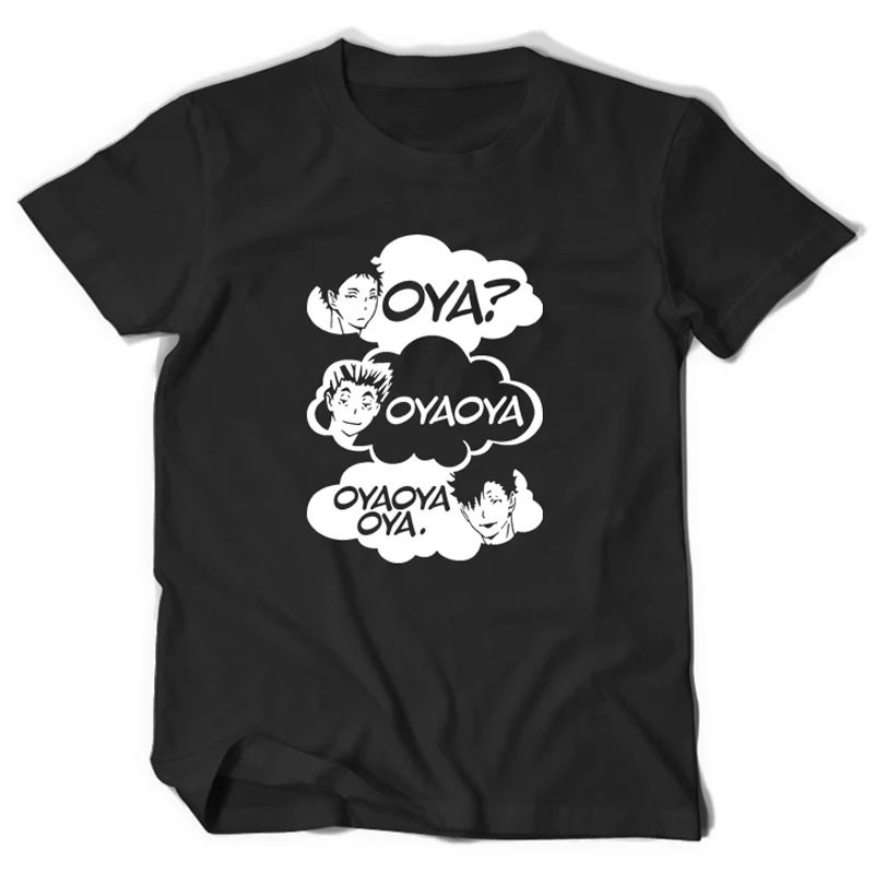 Haikyuu oya haikyuu футболка с короткими рукавами на заказ S XXXL буквенным принтом