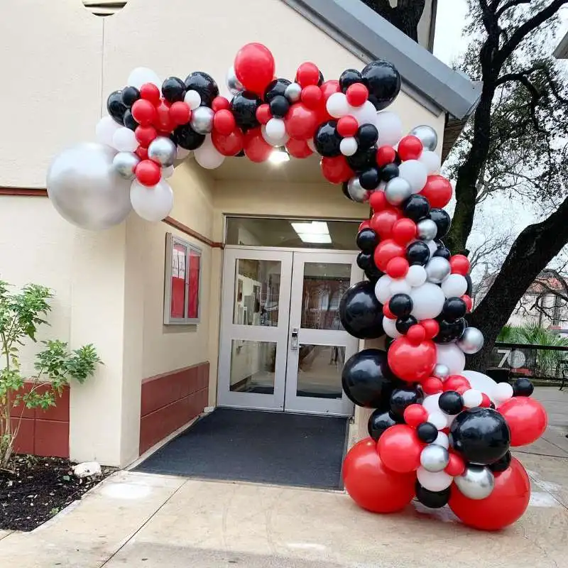 DIY Balloons Arch Red Black White Balloon Garland Kit for Wedding Anniversaire Birthday Baby Shower Home Party Decoration | Дом и сад