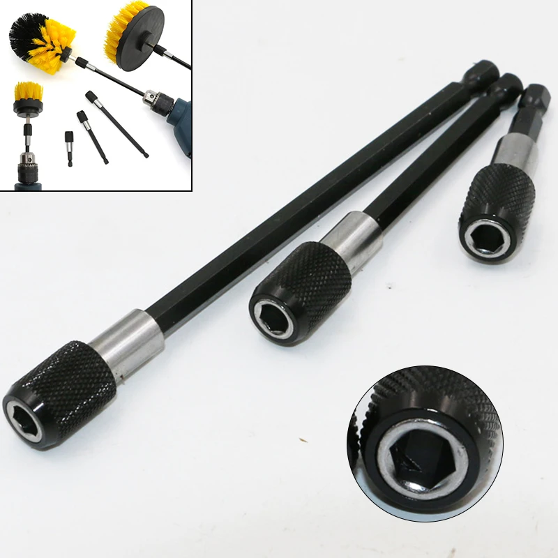 

Hex Shank Quick Change Lever Screwdriver Magnetic Bit Holder With Abrasion-resistant Stable Adjustable Collar Woodworking Tool