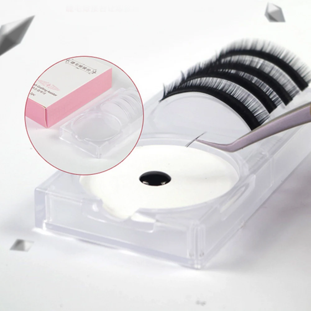 Two-in-one Grafting Eyelashes Extension Plate Glue Storage Box Tray Strip Board | Красота и здоровье