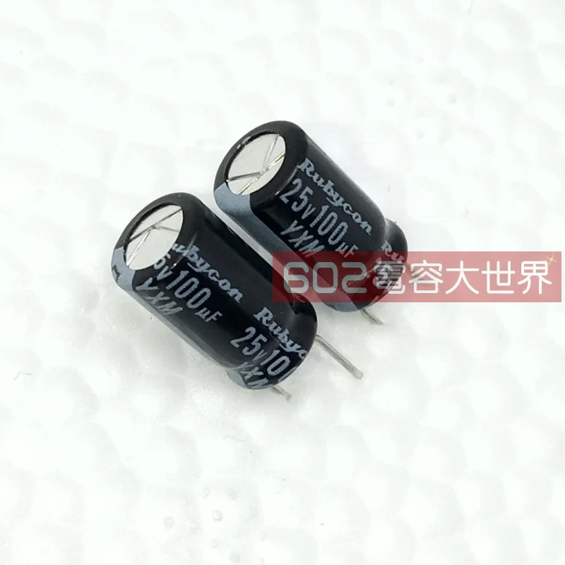 Бесплатная доставка 20 шт./50 шт. электролитический конденсатор Rubycon 25v100uf высокая