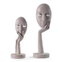 beauty eyelash display stand face abstract mask resin crafts creative home decoration office ornaments