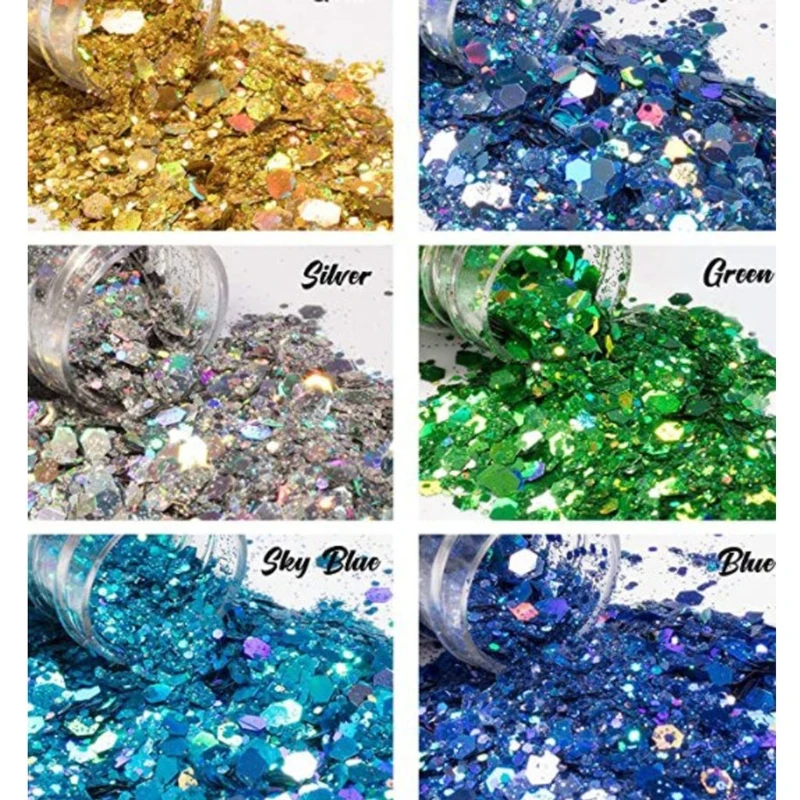 

12 Colors Resin Casting Mold Glitters Sequains Pigment Large Kit Jewelry Making