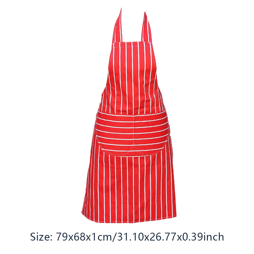 

Kitchen BBQ Striped Plaid Long Aprons for Woman and man Waist Apron with Pocket Catering Chef Waiter Apron Barbecue Kitchen Tool