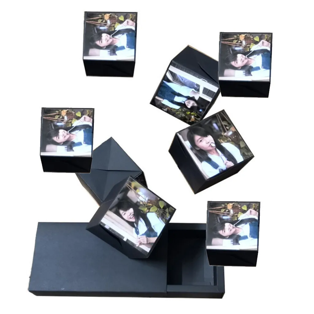 Творческий DIY фотоальбом подарок на день рождения артефакт взрыв для юбилея