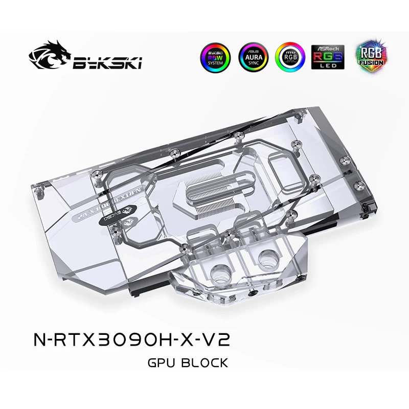 Блок для воды Bykski GALAXY Palit KFA2 Maxsun Leadtek Gainward RTX3080 3090 радиатор видеокарты водяной