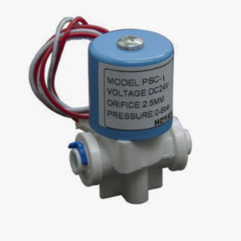 1 шт. пластиковый водяной микро электромагнитный клапан 1/4 дюйма BSP 220 В