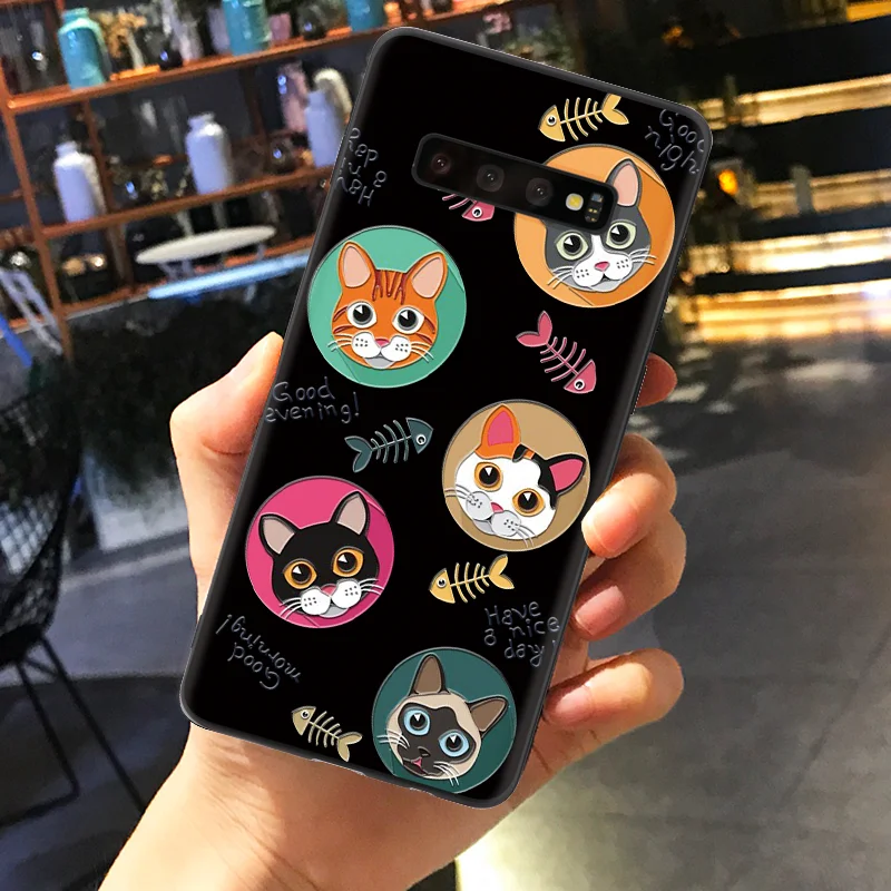 5maohei 3D мультфильм чехол с тиснением для samsung Galaxy A70 A30 A40 A50 A60 A9 A7 A6 J5 J7 J4 J6 S6 S7 край S8 S9 S10 плюс S10e примечание 9 8 - Цвет: 5maohei