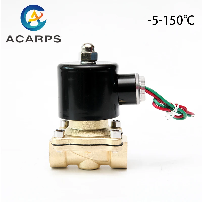 1/2 &quotЛатунь Электромагнитный клапан высокого Температура 150 градусов обычно