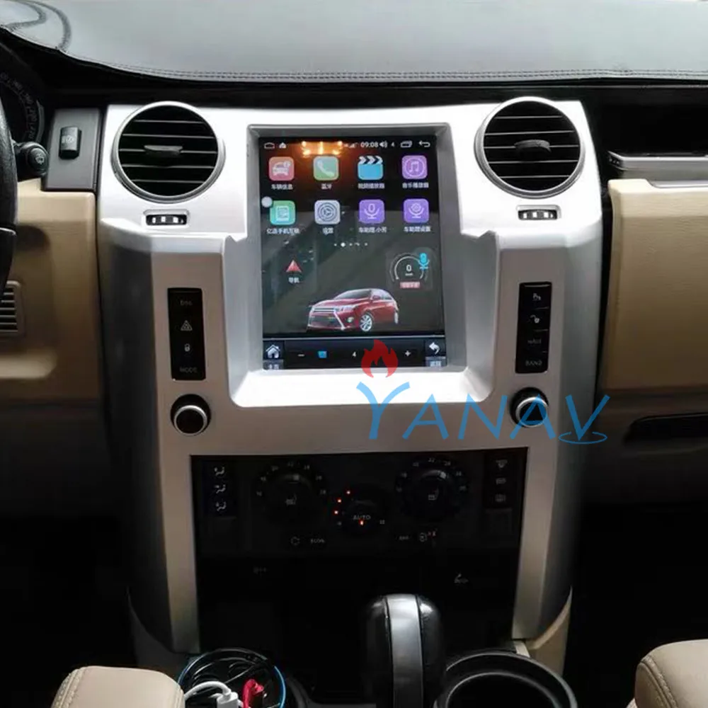 Автомагнитола 2 din аудио стереоприемник android для Landrover Discovery 3 2003-2012 tesla