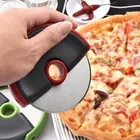 Нож для пиццы, из нержавеющей стали режущие диски, 11x11 см, 2 цвета
