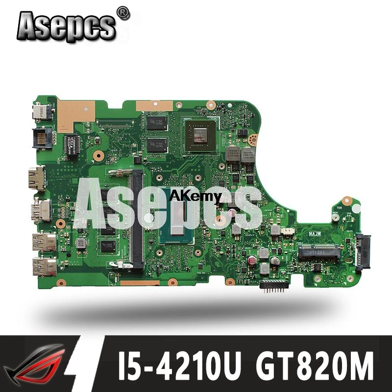 

Asepcs X555LD материнская плата для ноутбука For Asus X555LD X555LP X555LA X555L X555 тестовая Бортовая материнская плата 4G RAM I5-4210U GT820M