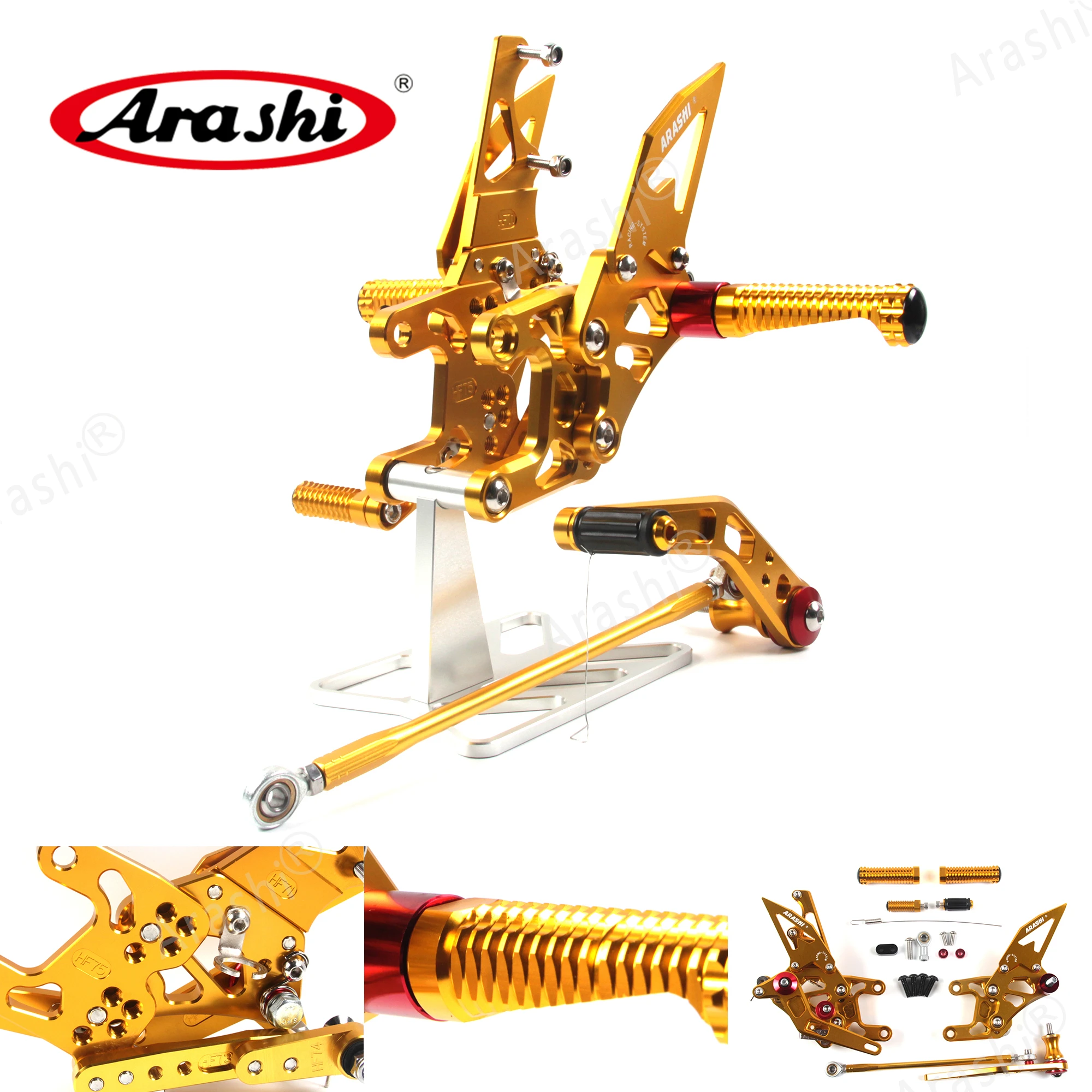 Arashi для HONDA CBR1000RR / SP Non-ABS 2012 - 2020 CNC Rider Регулируемые подножки колышки Задние CBR 1000 RR