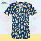 Униформа больничного врача для домашних животных с мультяшным принтом, высококачественные медицинские униформы для женщин, медицинская униформа для медсестер, униформа для мужчин и женщин