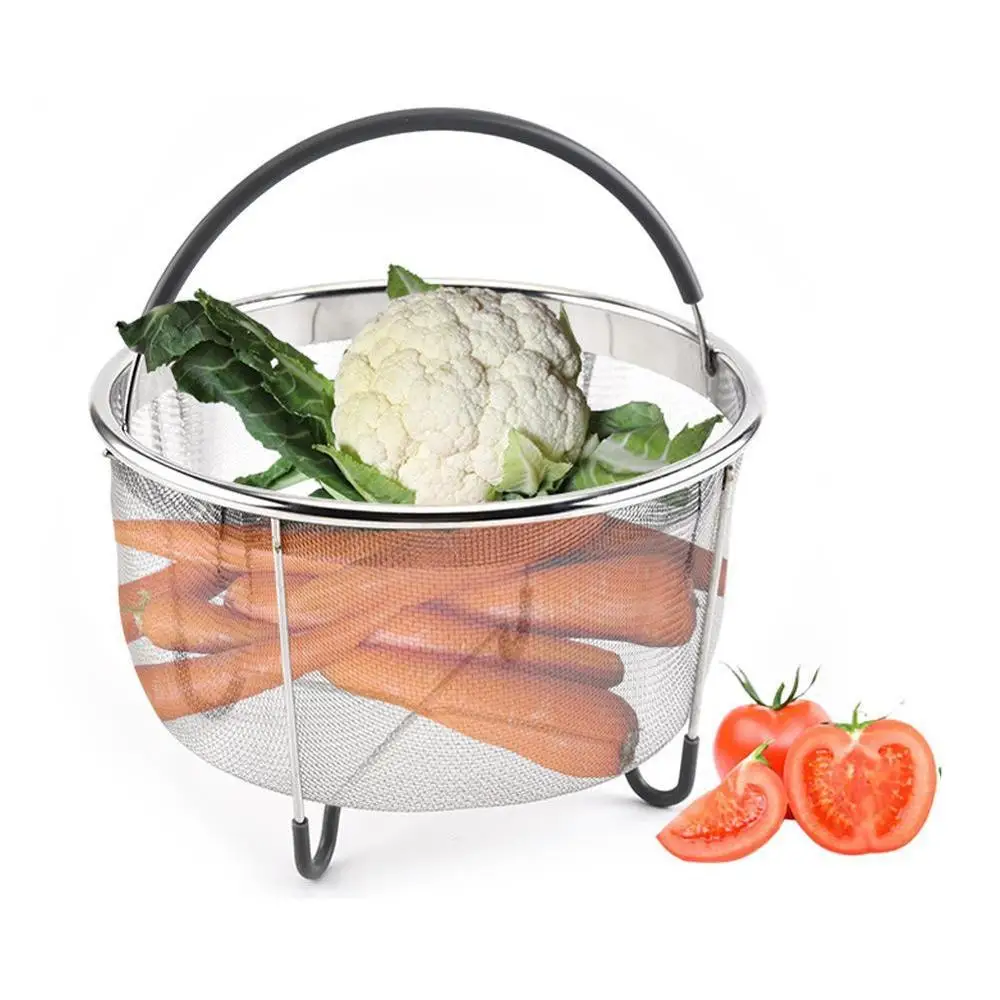 Новая кухонная многофункциональная дренажная корзина стальная пароварка