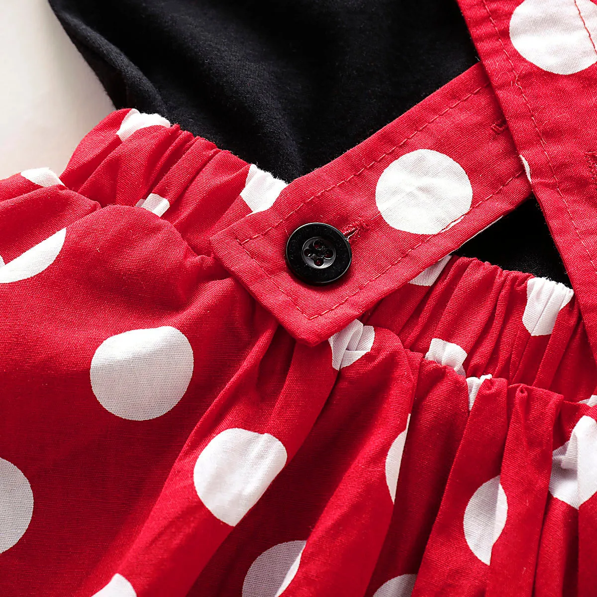 Однотонная футболка с короткими рукавами для маленьких девочек + юбка бантом в