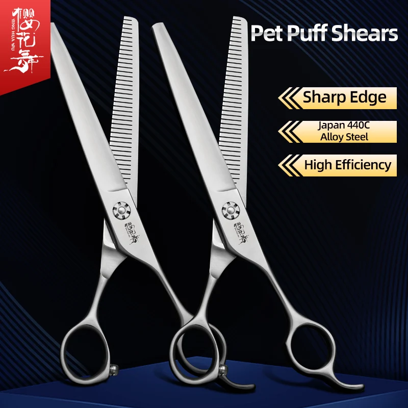 

Pet Grooming Scissors Thinning Scissors Professional Open Type Comprehensive Tooth Scissors Teddy Grooming Hairdressing Scissors