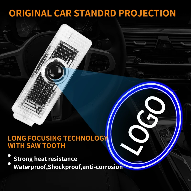 

Car LED Shadow Lighting for BMW E60 E61 E63 E90 F01 F10 F12 M3 3GT Car Door Logo Courtesy Lamps Decoration Accessories Welcome
