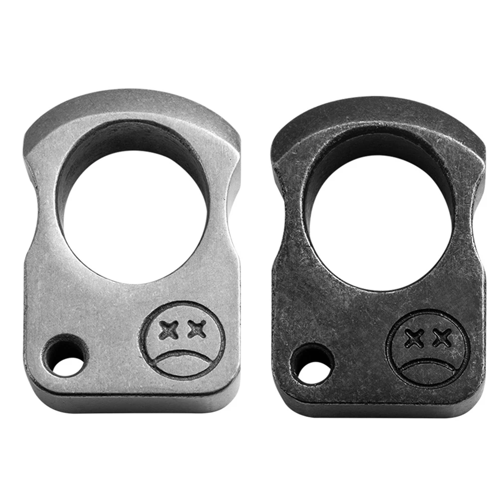 

Alloy Steel Outdoor Survival Tool EDC Tactical Tool Multifunctional Ring Pendant Ring Pendant Window Breaker Titanium Edc