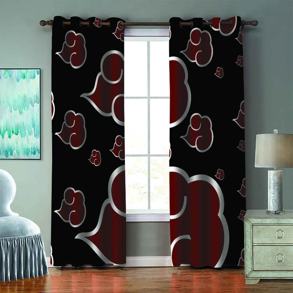 2 панели занавески в стиле ниндзя термоизолированные светонепроницасветильник