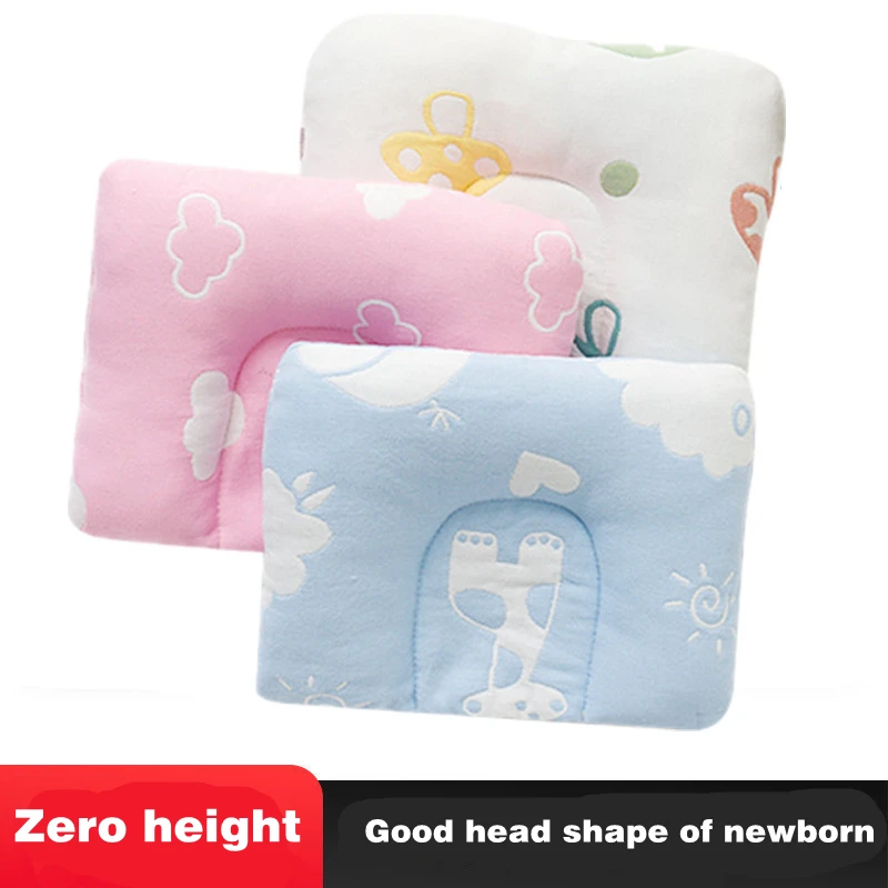 

Baby Pillows Anti Roll Infant Shape Toddler Sleeping Positioner Cushion Flat Head Protect Bedding For Newborn health