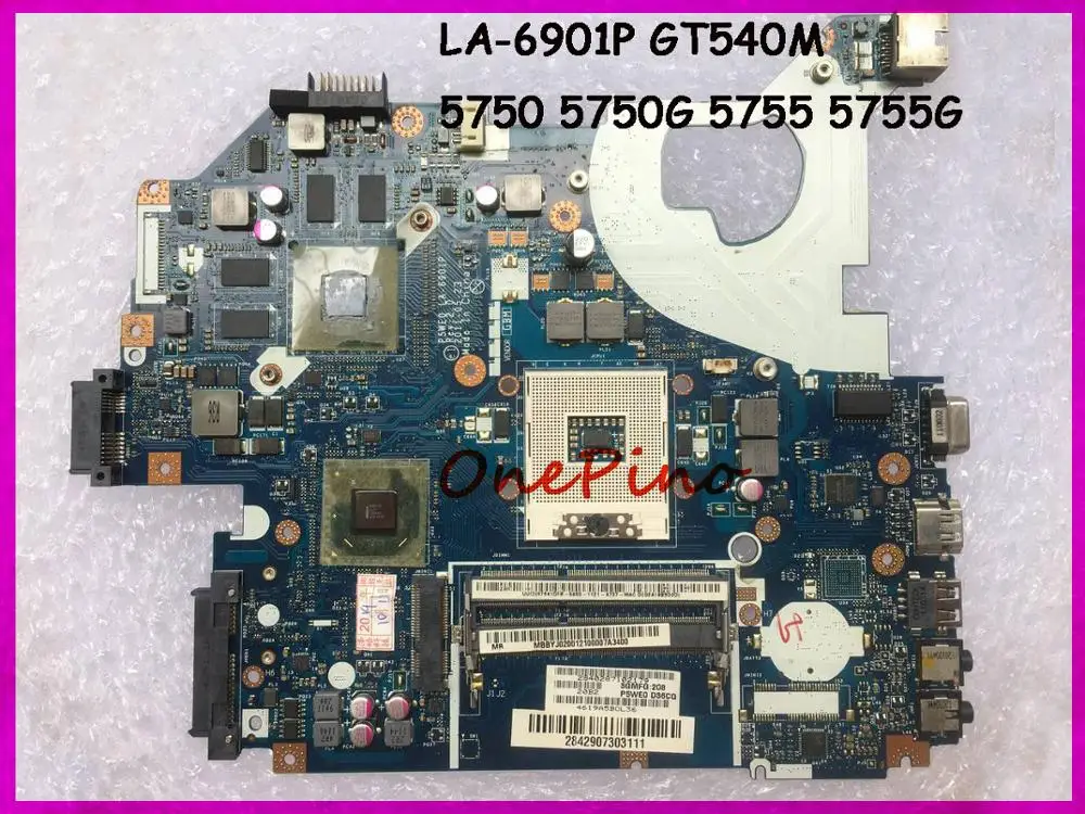 

Fit for acer 5750 5750G 5755 5755G laptop motherboard LA-6901P GT540M HM65 tested working