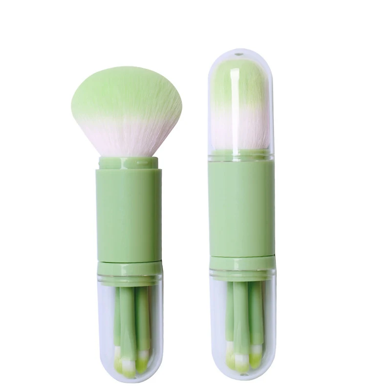 

Makeup Brush Set 4pcs Mini Brush Portable Storage Powder Brush Blush Soft Face Eye Brush Full Set Of Makeup Beauty Tools