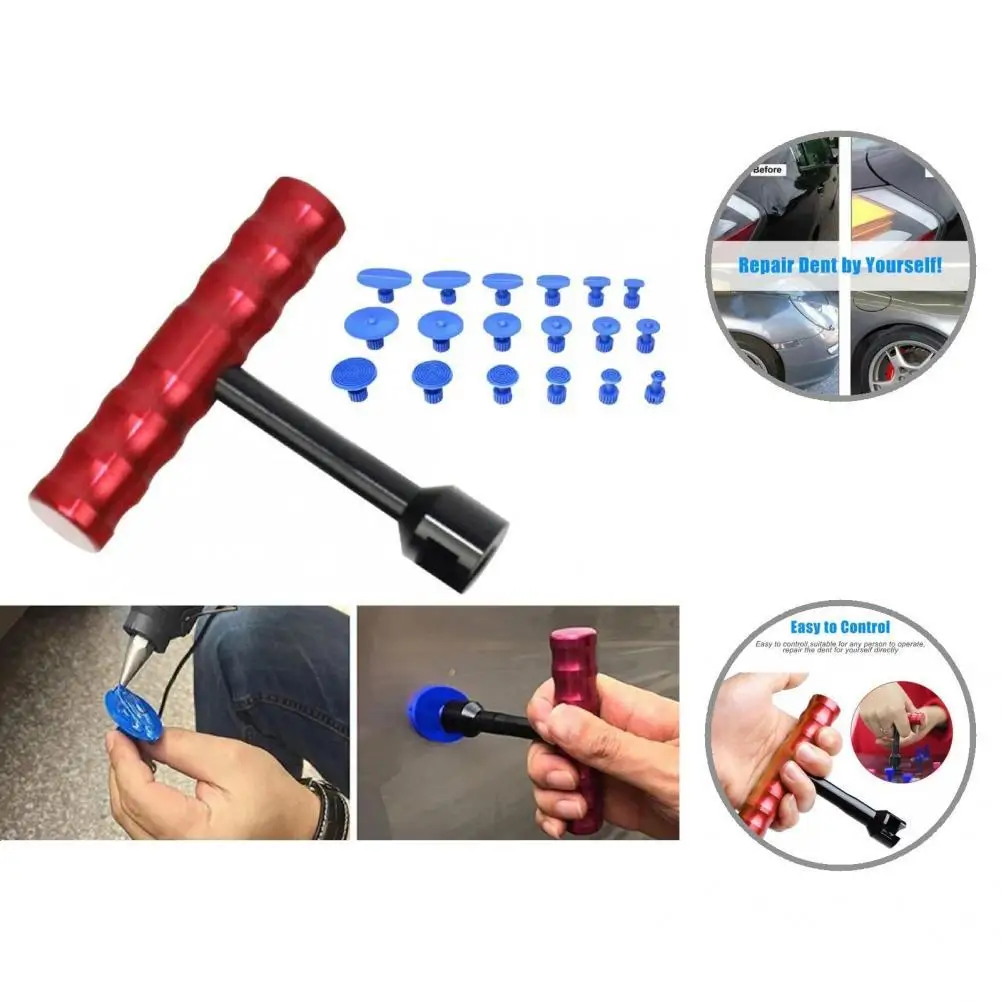 19Pcs/Set Excellent Hammer Puller High Durability Practical Car Dent Removal Tool for Truck Hail Removal Puller