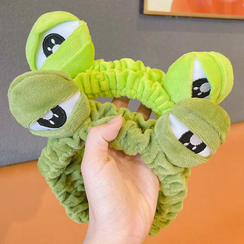 

2022 New Super Cute Big Eyed Frog Hairband Headband Women Girls Hair Head Hoop Bands Accessories Headdress Scrunchies Headwear