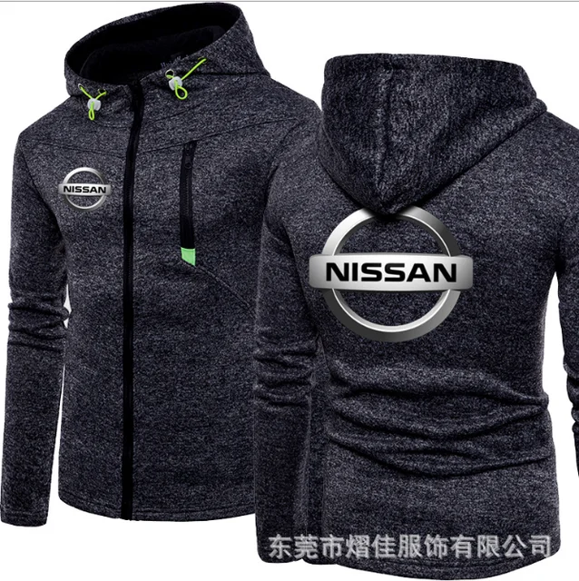 

2020 Fashion Men Winter Autumn Mens Motorcycle NISSAN Hoodies Cotton Casual Zip Male Hooded Coats