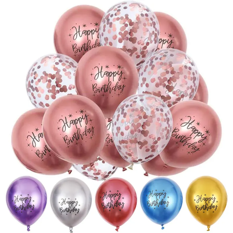 

10 шт., металлические хромированные воздушные шары, 12 дюймов