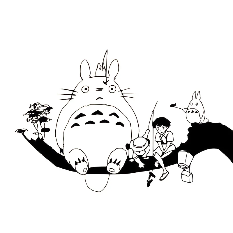 Художественный Декор для дома yoyoyoyu Мой сосед Тоторо сидя на дереве с Мэй и