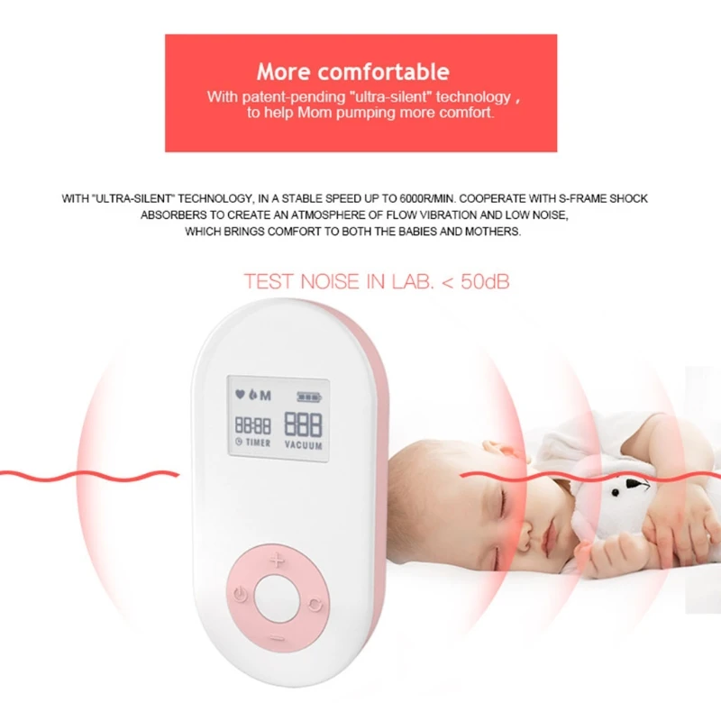 

Smart Electric Double Breast Pump Full Silicone Portable Baby Nipple Silence Suction Cup Feeding Milk Bottles Rechargeable H3CD