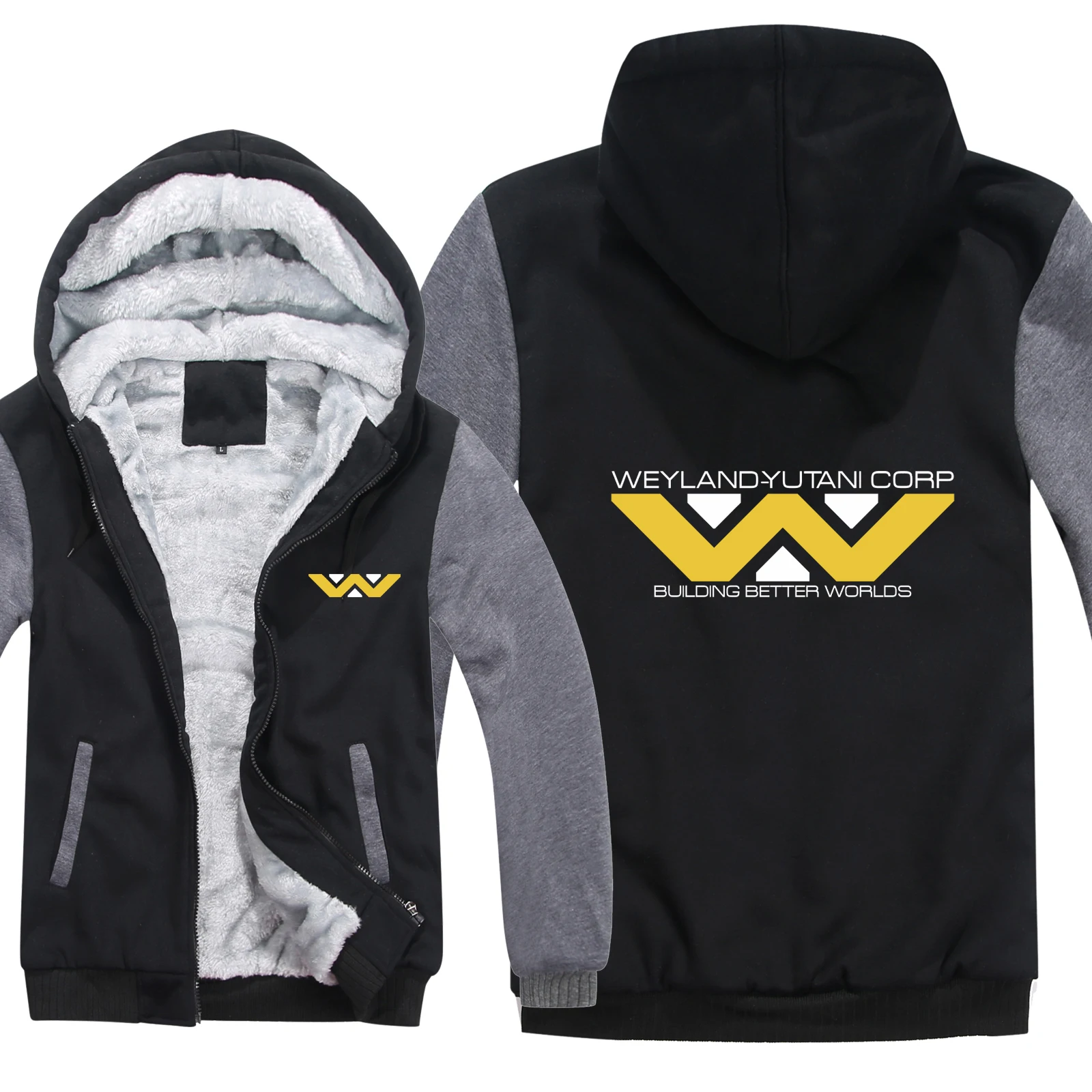 

2020 NEW For Weyland Yutani Corp Hoodies Building Better Worlds Pullover Wool Liner Sweatshirts g35