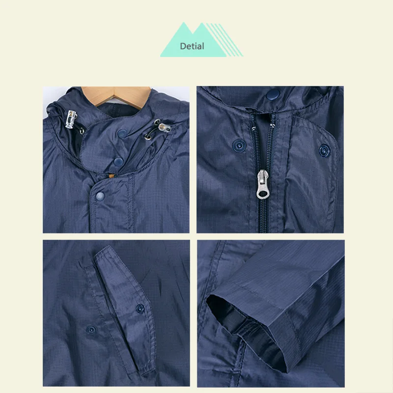 Водонепроницаемая нейлоновая куртка дождевик Женский уличный для скутера