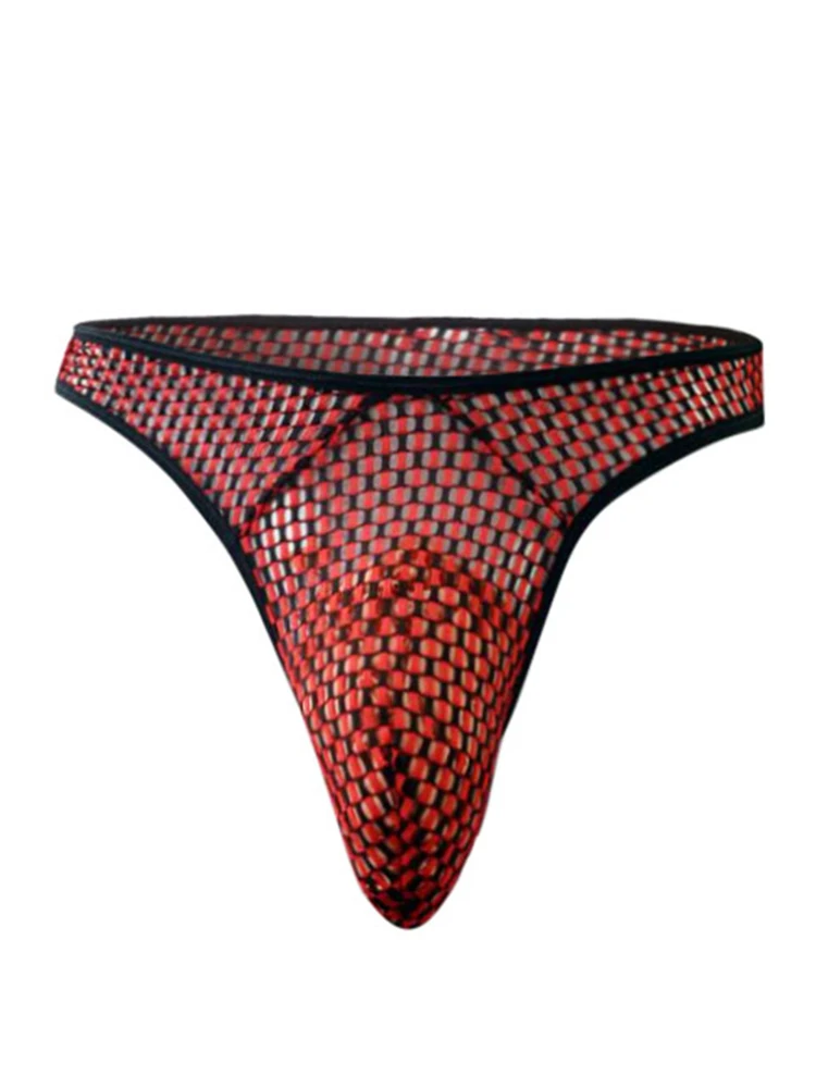 Мужское нижнее белье Т образные сексуальные мужские трусы большие сетчатые