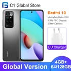 Смартфон Xiaomi Redmi 10, 4 Гб ОЗУ 64128 Гб ПЗУ, Восьмиядерный процессор MediaTek Helio G88, камера 50 МП, 90 Гц, экран 6,5 дюйма FHD +